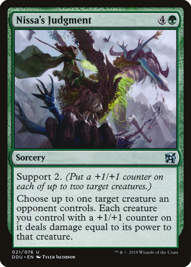 Nissa's Judgment [Duel Decks: Elves vs. Inventors] | Total Play