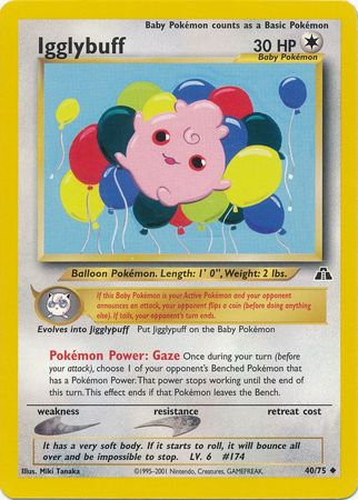 Igglybuff (40/75) [Neo Discovery Unlimited] | Total Play