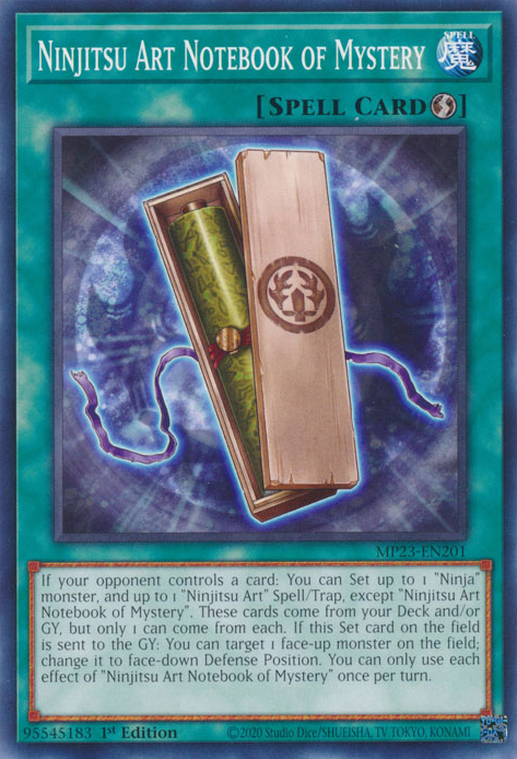 Ninjitsu Art Notebook of Mystery [MP23-EN201] Common | Total Play