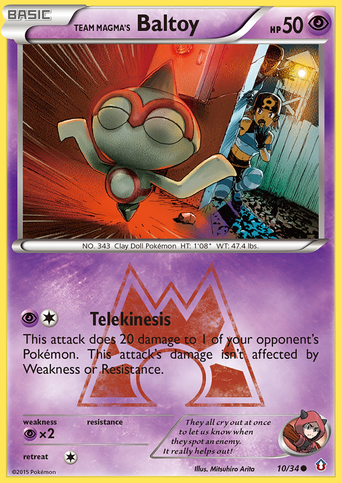 Team Magma's Baltoy (10/34) [XY: Double Crisis] | Total Play