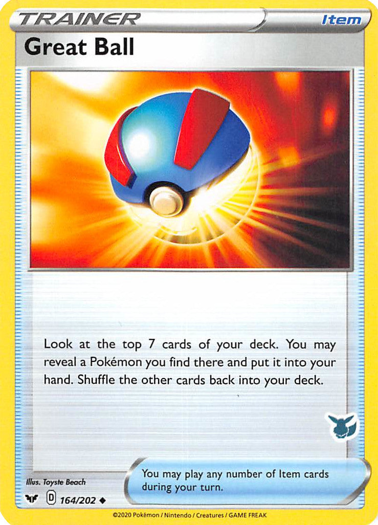 Great Ball (164/202) (Eevee Deck) [Battle Academy 2022] | Total Play