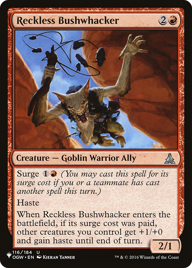 Reckless Bushwhacker [The List] | Total Play