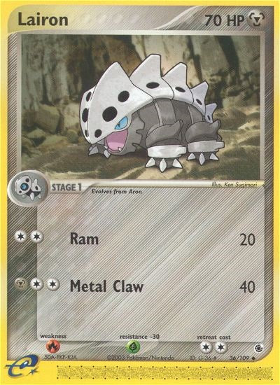 Lairon (36/109) [EX: Ruby & Sapphire] | Total Play