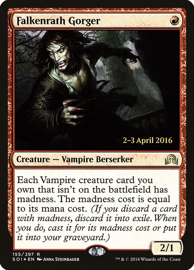 Falkenrath Gorger [Shadows over Innistrad Prerelease Promos] | Total Play