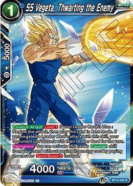 SS Vegeta, Thwarting the Enemy (BT14-043) [Cross Spirits] | Total Play