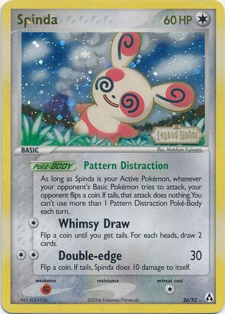 Spinda (26/92) (Stamped) [EX: Legend Maker] | Total Play