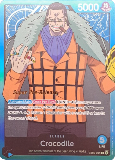 Crocodile (001) [Super Pre-Release Starter Deck: The Seven Warlords of the Sea] | Total Play