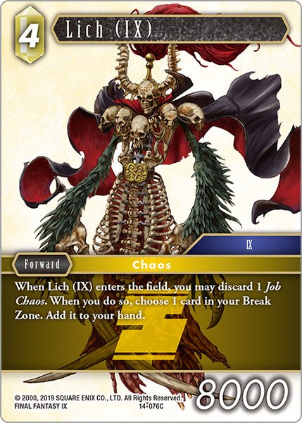 Lich (IX) [Opus XIV: Crystal Abyss] | Total Play