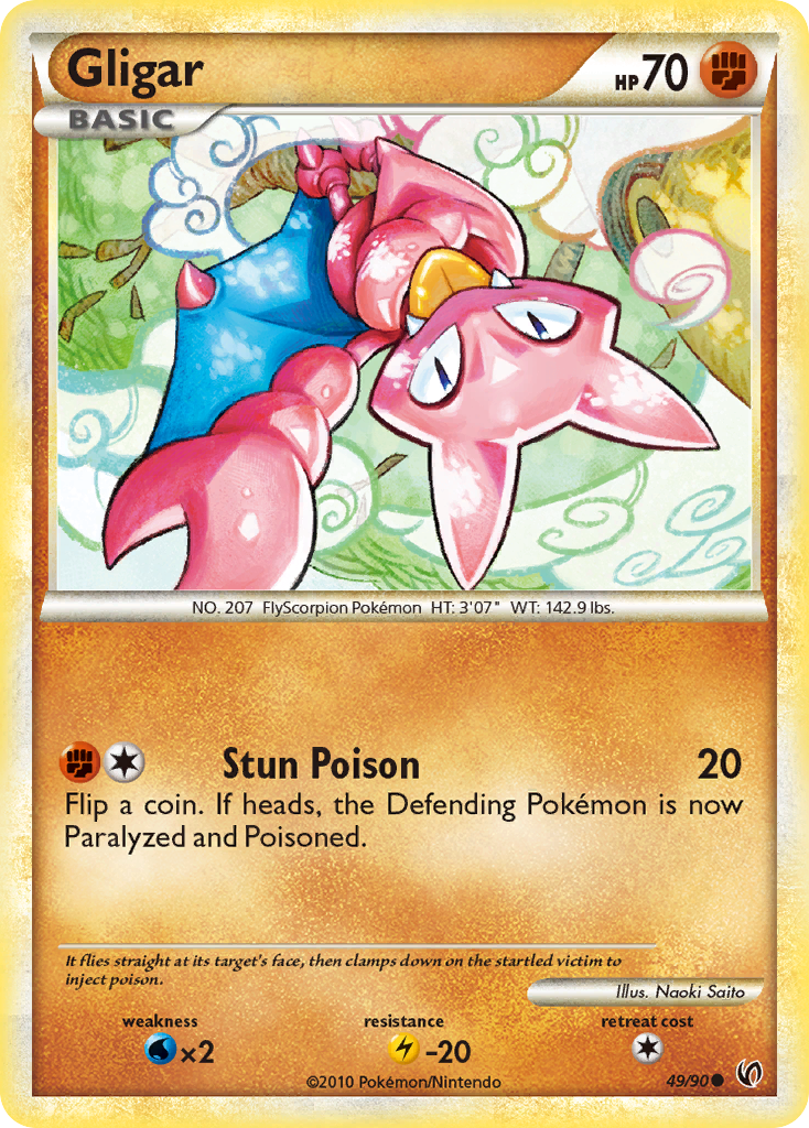 Gligar (49/90) [HeartGold & SoulSilver: Undaunted] | Total Play