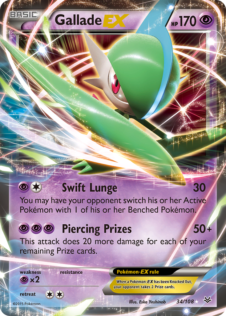 Gallade EX (34/108) [XY: Roaring Skies] | Total Play