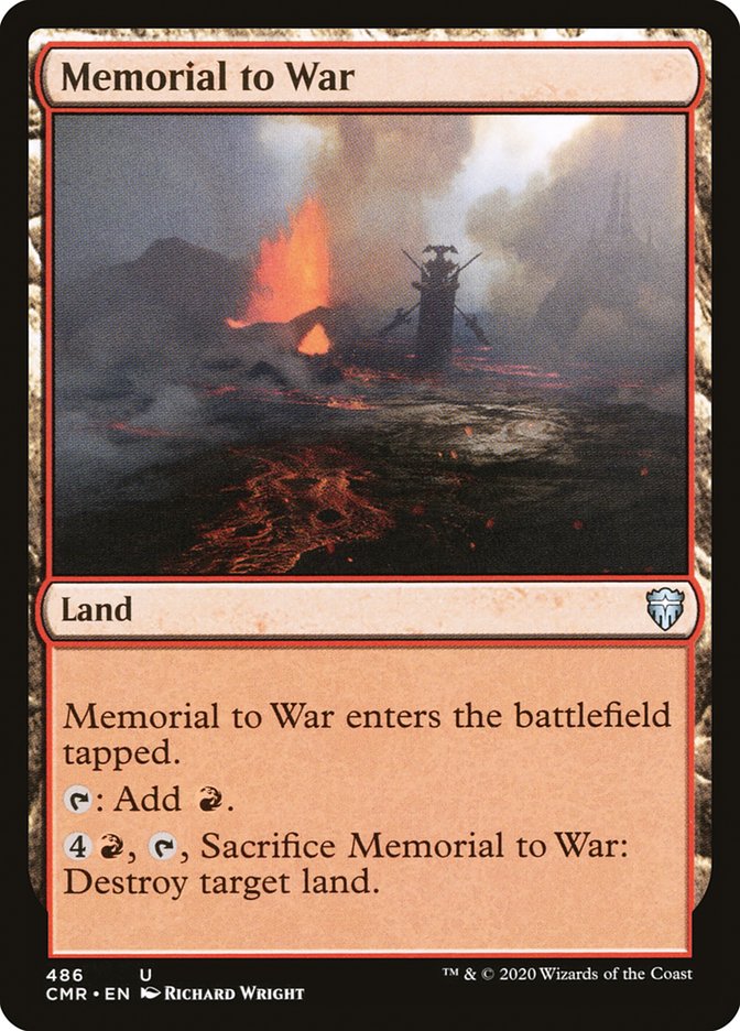 Memorial to War [Commander Legends] | Total Play