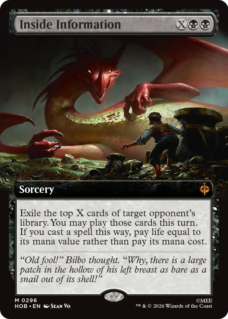 Inside Information (Extended Art) [The Hobbit] | Total Play