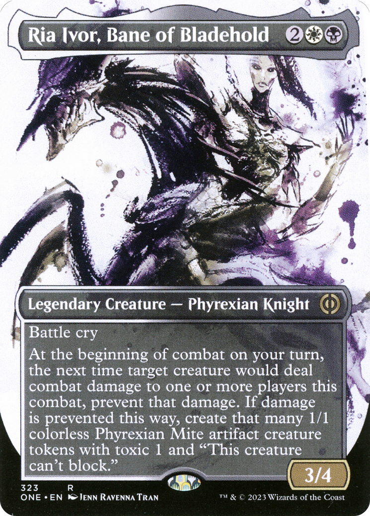 Ria Ivor, Bane of Bladehold (Borderless Ichor) [Phyrexia: All Will Be One] | Total Play