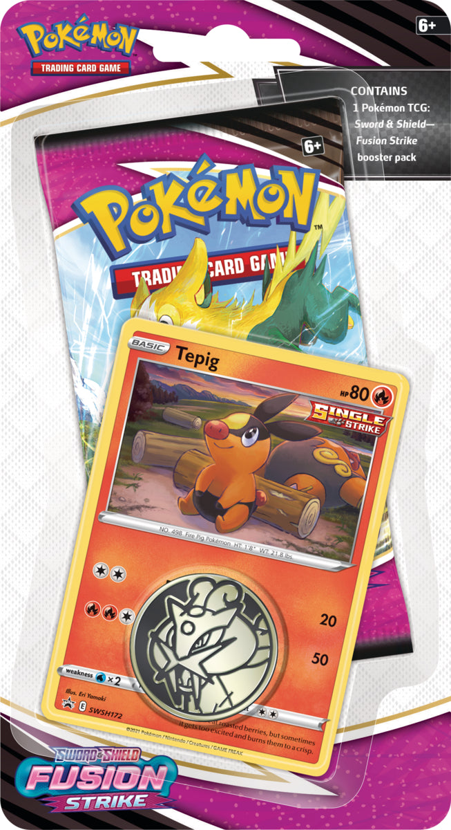 Sword & Shield: Fusion Strike - Single Pack Blister (Tepig) | Total Play