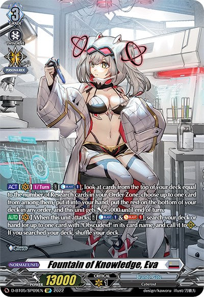 Fountain of Knowledge, Eva (D-BT05/SP09EN) [Triumphant Return of the Brave Heroes] | Total Play