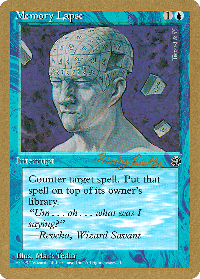 Memory Lapse (Randy Buehler) [World Championship Decks 1998] | Total Play