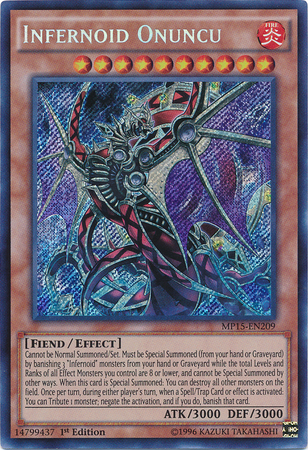 Infernoid Onuncu [MP15-EN209] Secret Rare | Total Play