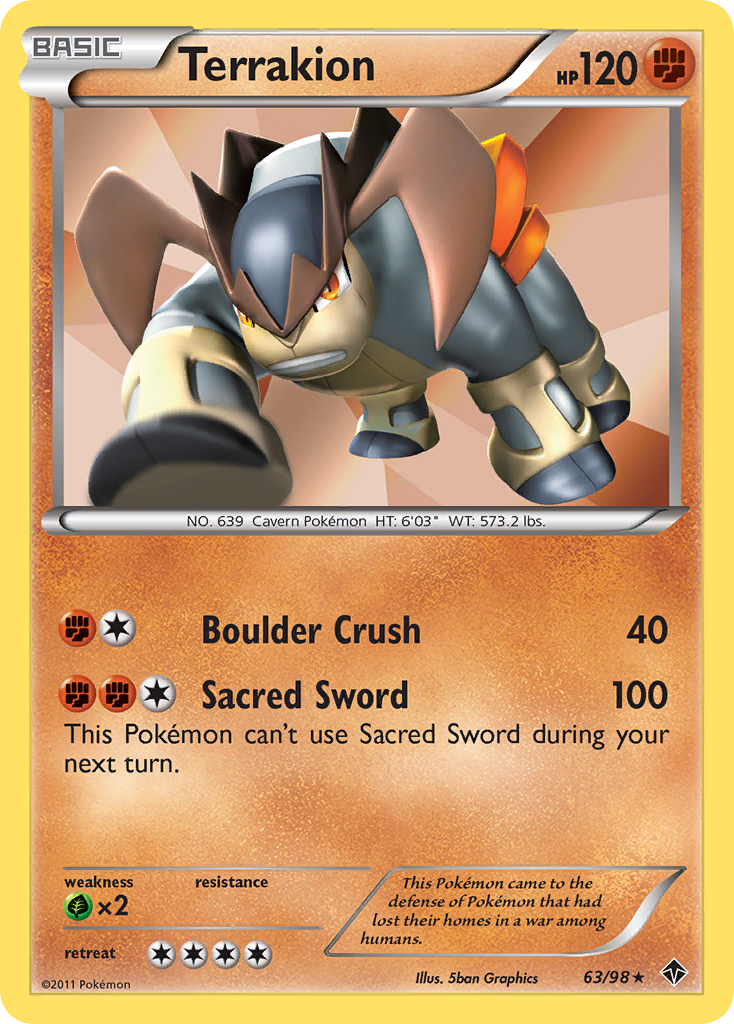 Terrakion (63/98) [Black & White: Emerging Powers] | Total Play