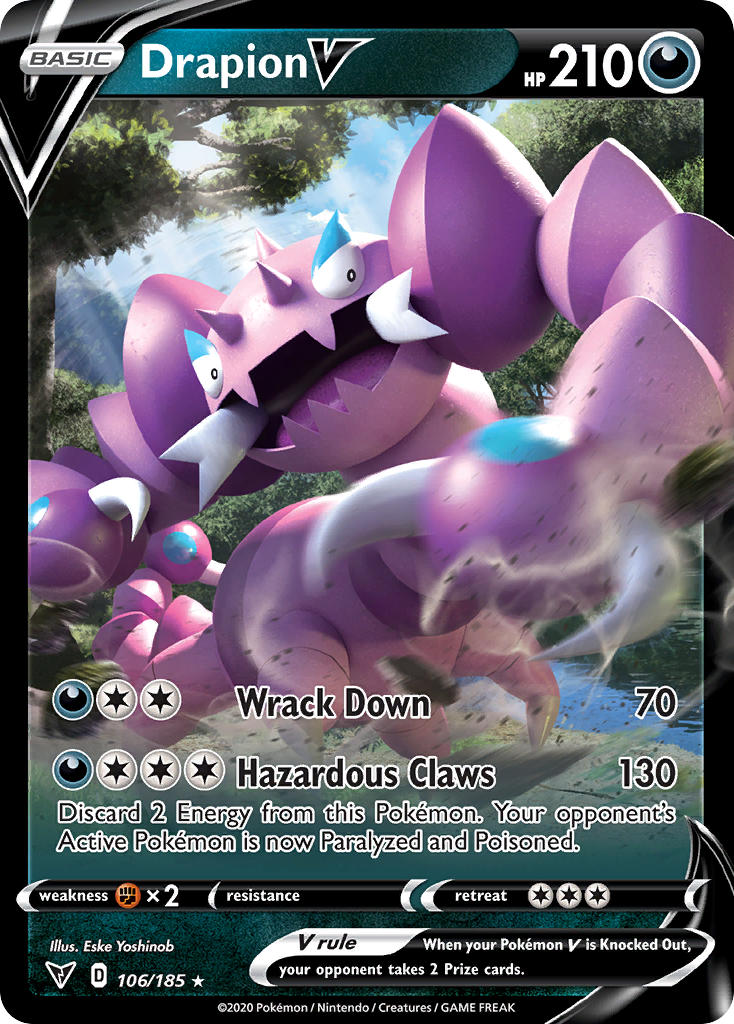 Drapion V (106/185) [Sword & Shield: Vivid Voltage] | Total Play