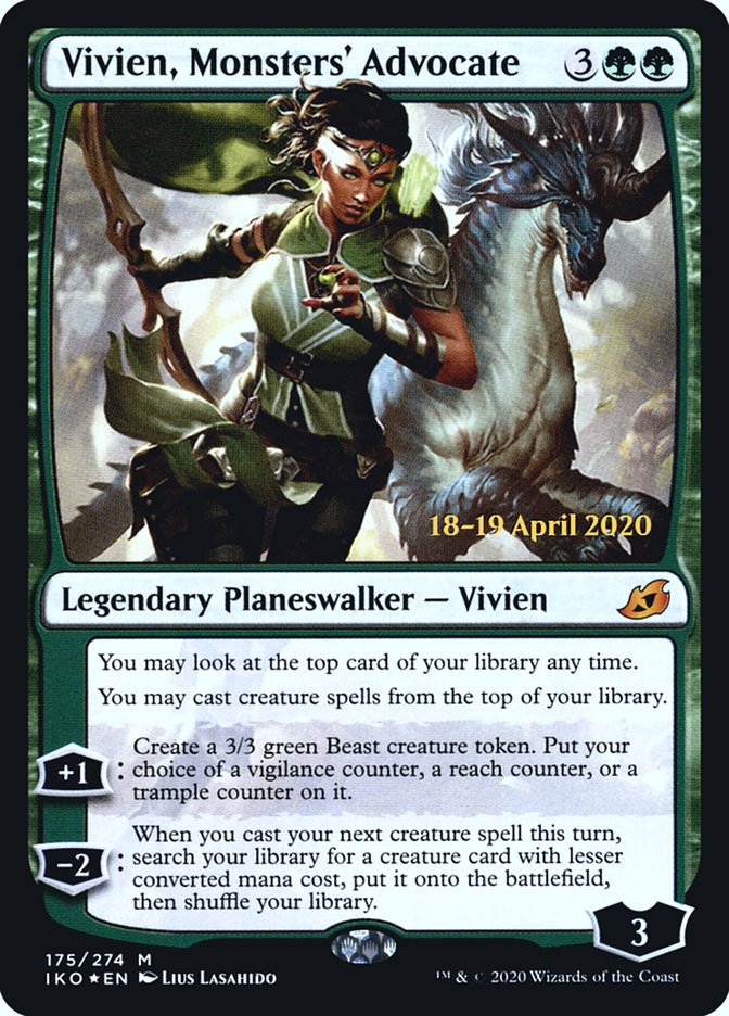 Vivien, Monsters' Advocate [Ikoria: Lair of Behemoths Prerelease Promos] | Total Play