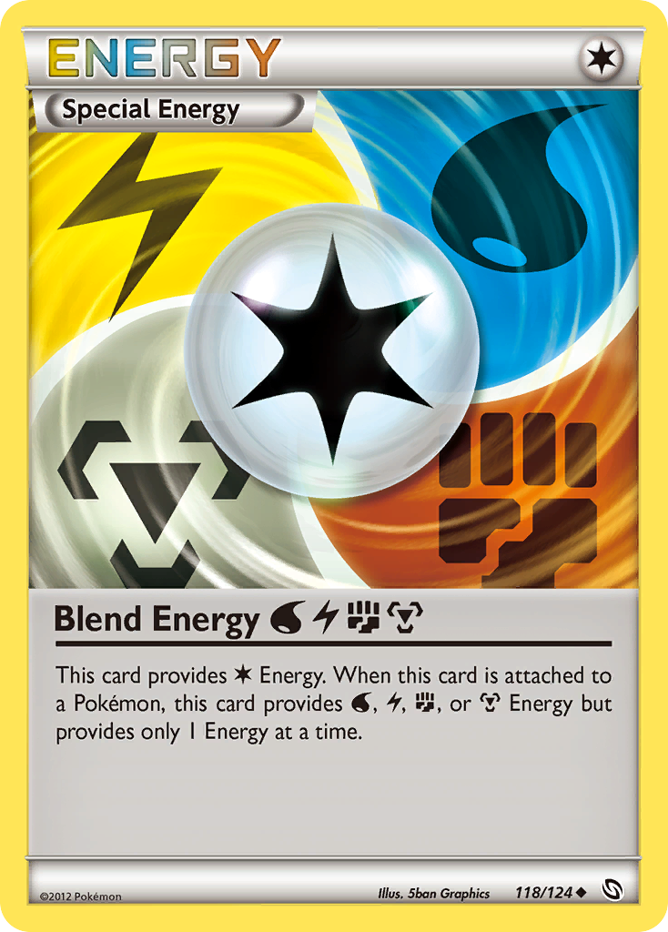 Blend Energy WaterLightningFightingMetal (118/124) [Black & White: Dragons Exalted] | Total Play