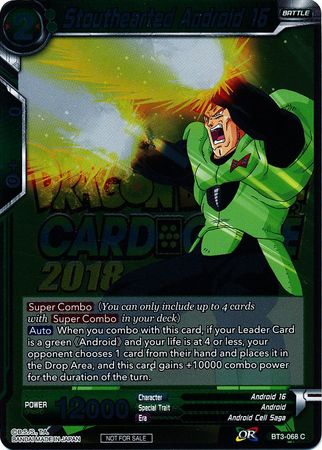 Stouthearted Android 16 (Metallic Foil) (Event Pack 2018) (BT3-068) [Promotion Cards] | Total Play
