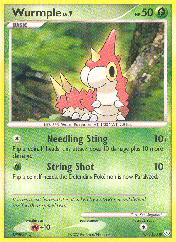 Wurmple (104/130) [Diamond & Pearl: Base Set] | Total Play