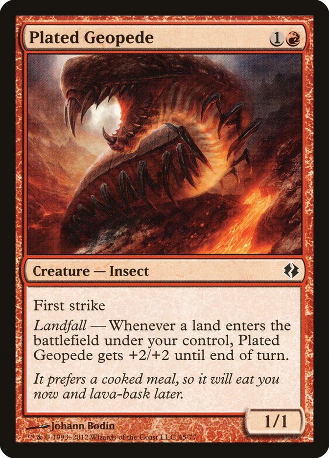 Plated Geopede [Duel Decks: Venser vs. Koth] | Total Play