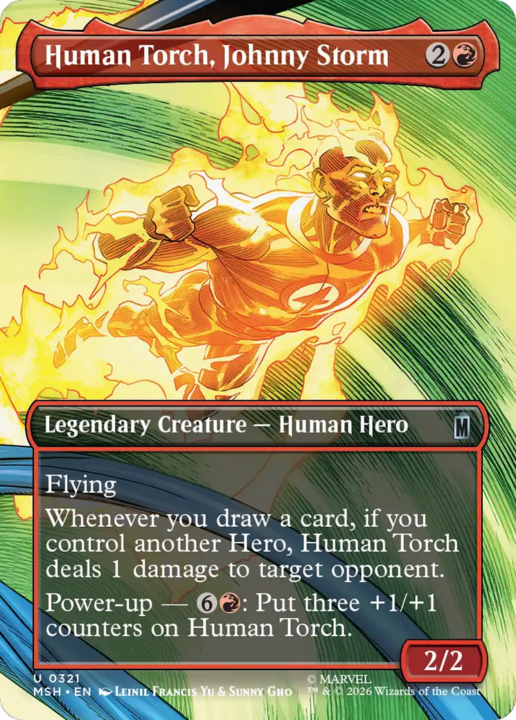 Human Torch, Johnny Storm (Borderless) [Marvel Super Heroes] | Total Play