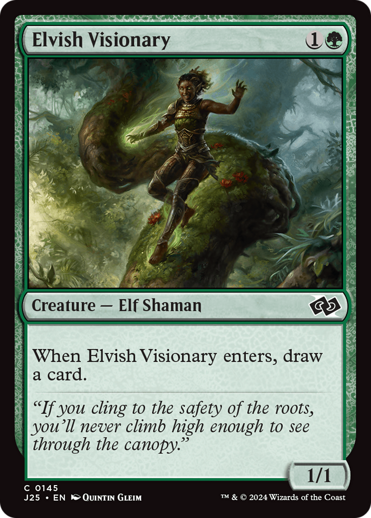 Elvish Visionary [Foundations Jumpstart] | Total Play