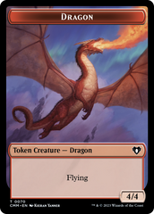 Dragon // Kor Ally Double-Sided Token [Commander Masters Tokens] | Total Play