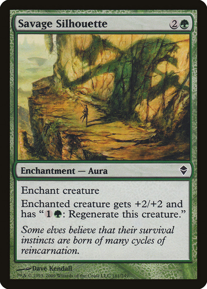 Savage Silhouette [Zendikar] | Total Play
