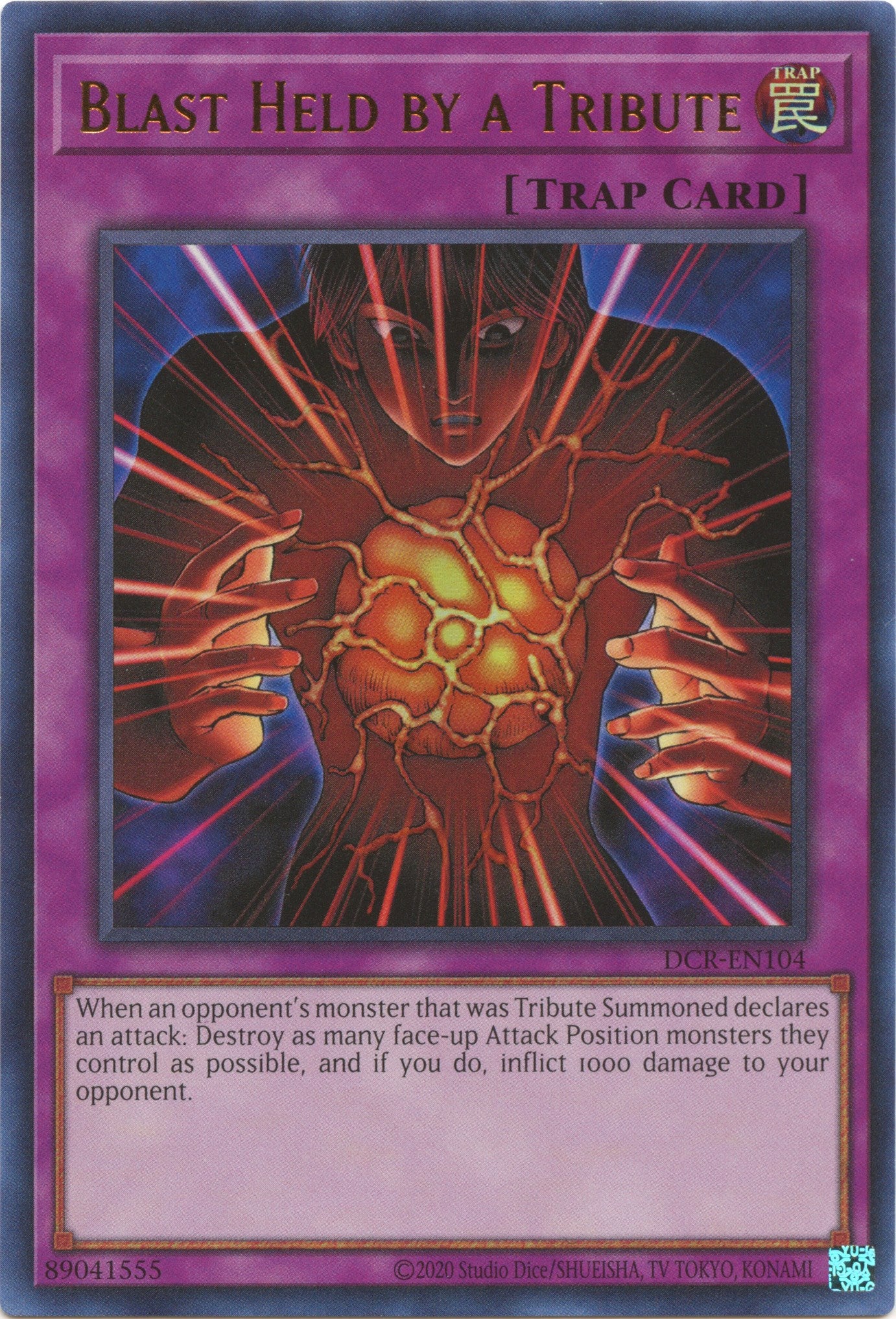 Blast Held by a Tribute (25th Anniversary) [DCR-EN104] Ultra Rare | Total Play
