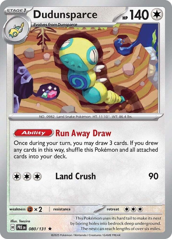 Dudunsparce (080/131) [Scarlet & Violet: Prismatic Evolutions] | Total Play