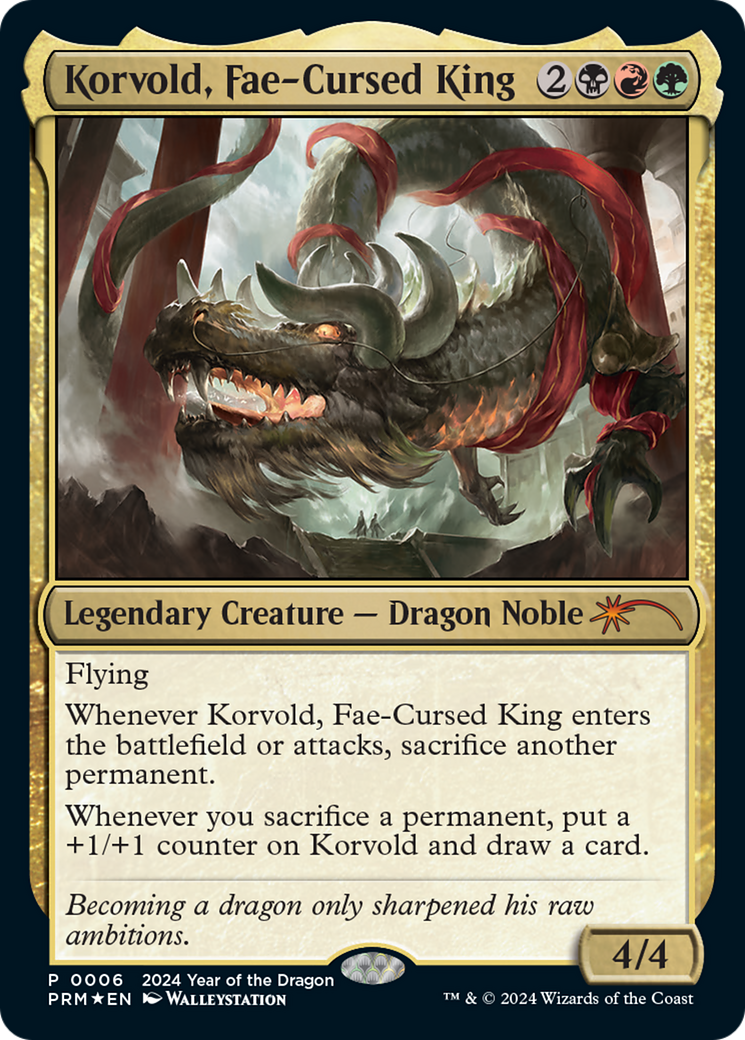 Korvold, Fae-Cursed King (Year of the Dragon 2024) [Standard Showdown Promos] | Total Play