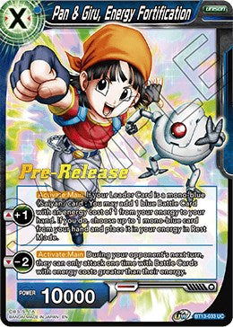 Pan & Giru, Energy Fortification (BT13-033) [Supreme Rivalry Prerelease Promos] | Total Play