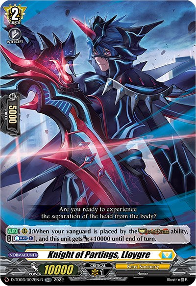 Knight of Partings, Lloygre (D-TD03/007EN-R) [Raika Koshiba -Skyfall Executors-] | Total Play