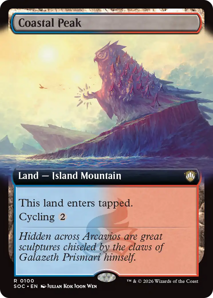 Coastal Peak (Extended Art) [Secrets of Strixhaven Commander] | Total Play