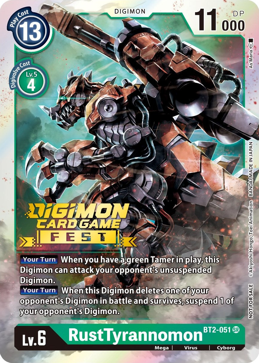 RustTyrannomon [BT2-051] (Digimon Card Game Fest 2022) [Release Special Booster Promos] | Total Play