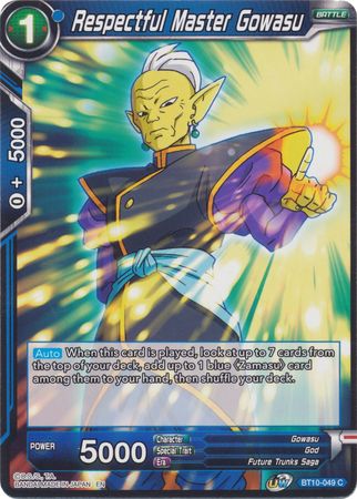 Respectful Master Gowasu (BT10-049) [Rise of the Unison Warrior] | Total Play