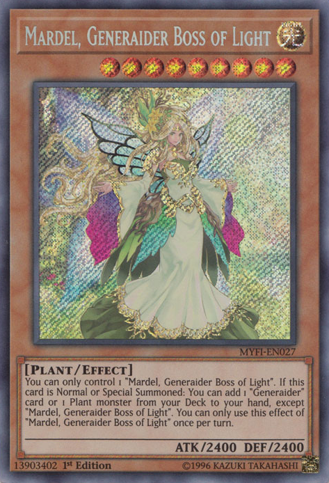 Mardel, Generaider Boss of Light [MYFI-EN027] Secret Rare | Total Play