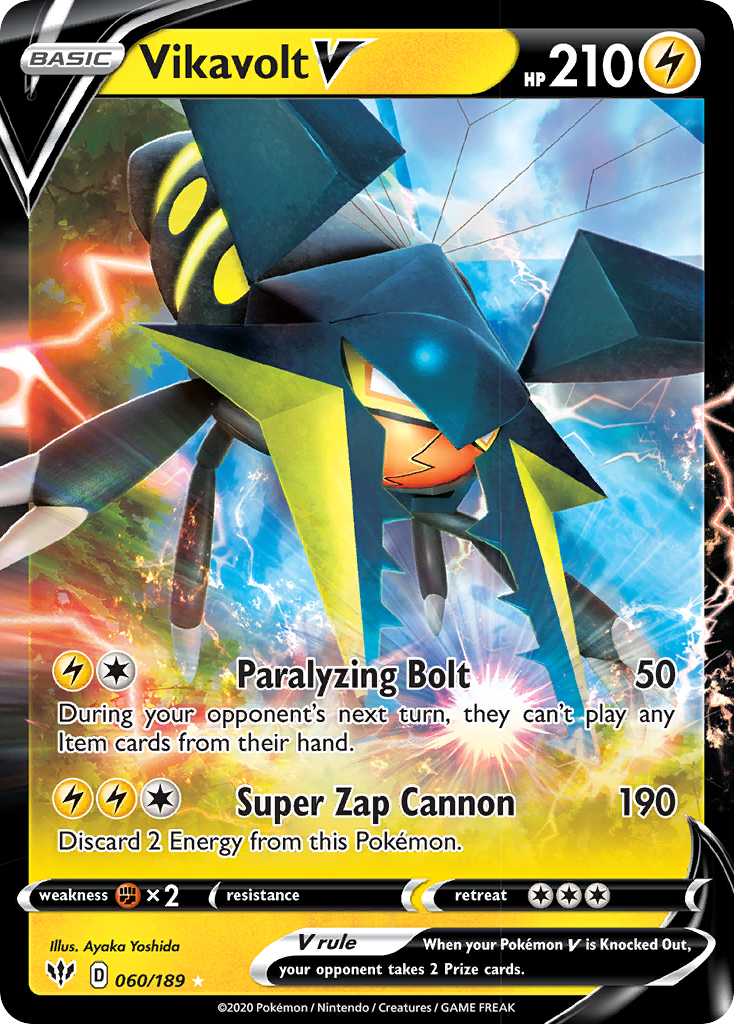 Vikavolt V (060/189) [Sword & Shield: Darkness Ablaze] | Total Play