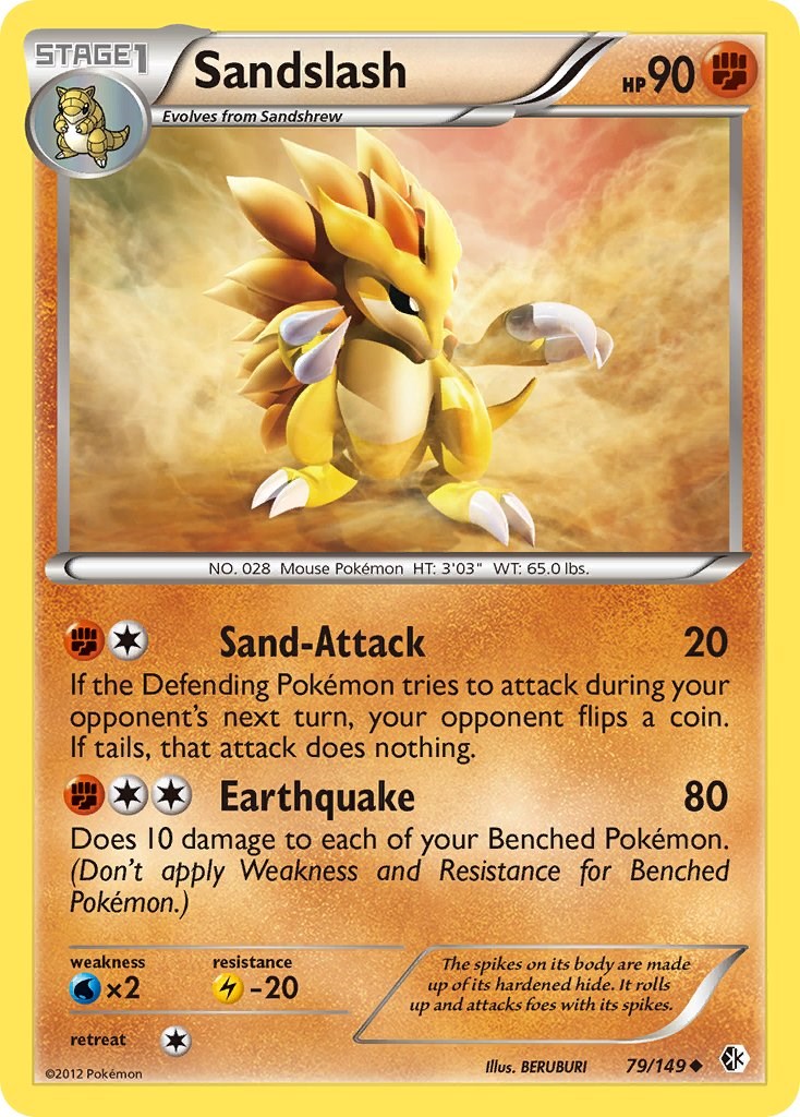 Sandslash (79/149) [Black & White: Boundaries Crossed] | Total Play