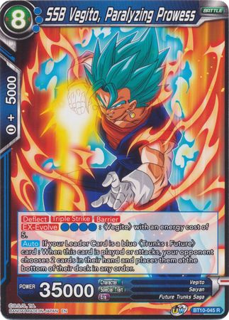 SSB Vegito, Paralyzing Prowess (BT10-045) [Rise of the Unison Warrior] | Total Play