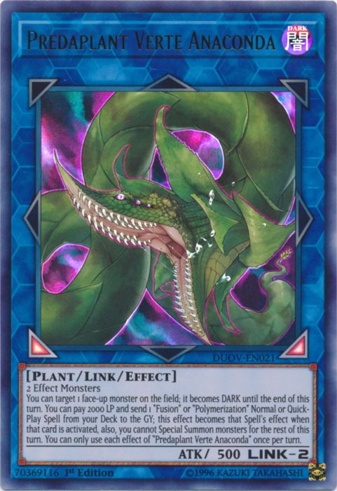 Predaplant Verte Anaconda [DUOV-EN021] Ultra Rare | Total Play