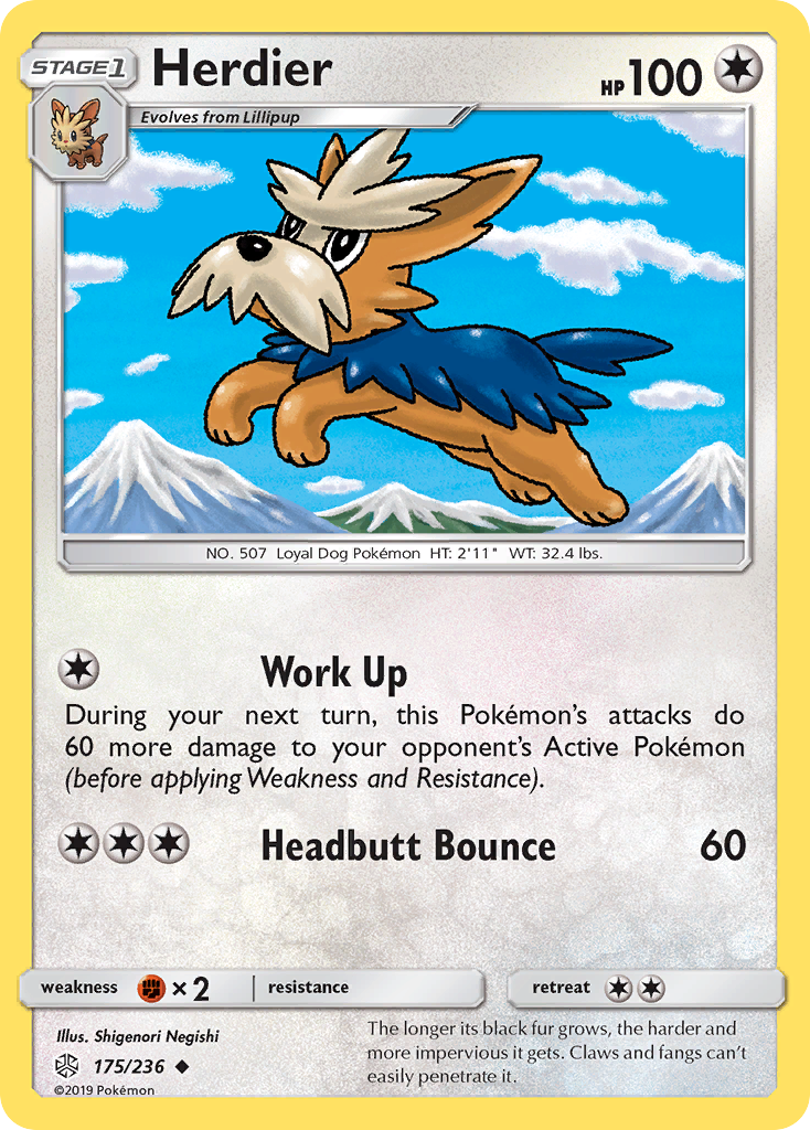 Herdier (175/236) [Sun & Moon: Cosmic Eclipse] | Total Play