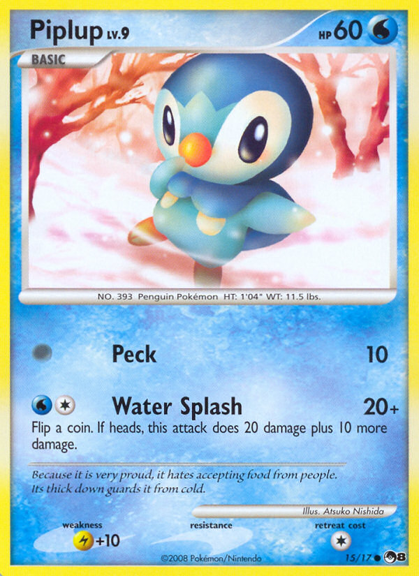 Piplup (15/17) [POP Series 8] | Total Play