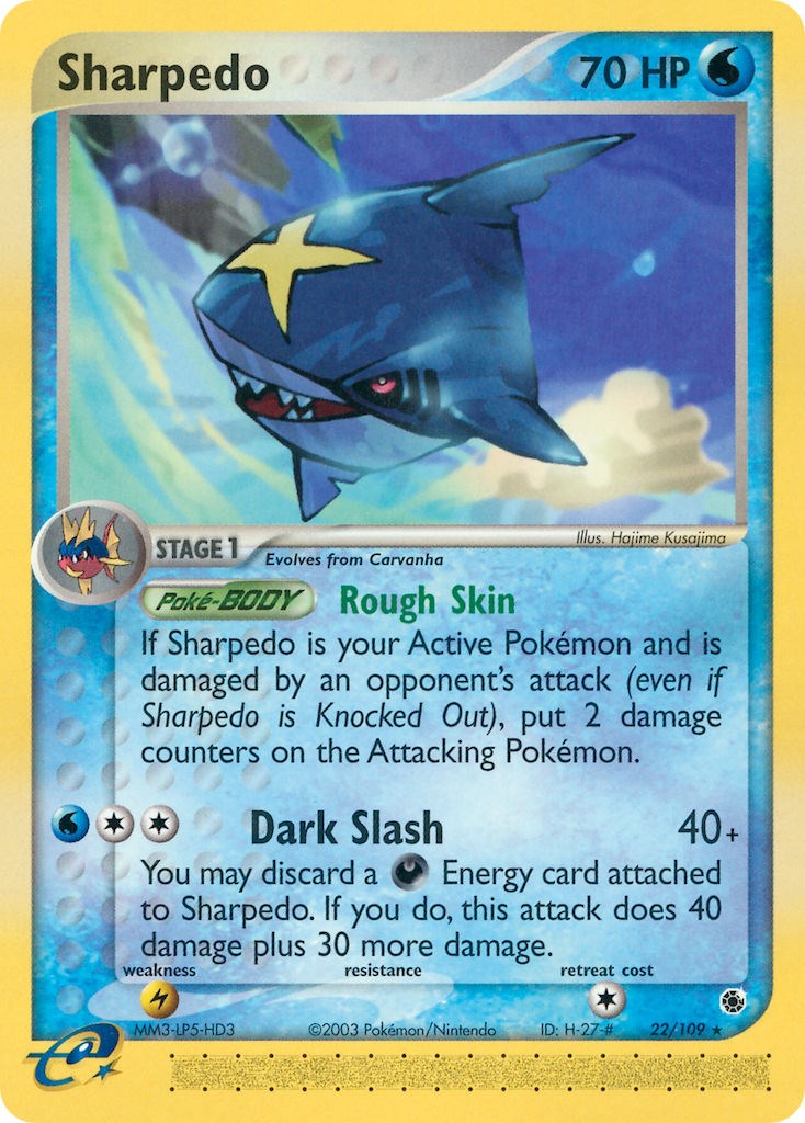 Sharpedo (22/109) [EX: Ruby & Sapphire] | Total Play