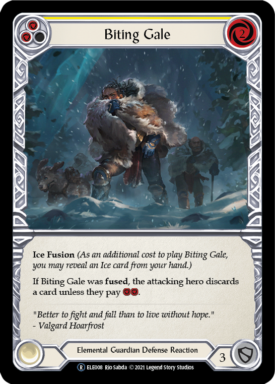 Biting Gale (Yellow) [U-ELE008] (Tales of Aria Unlimited)  Unlimited Normal | Total Play