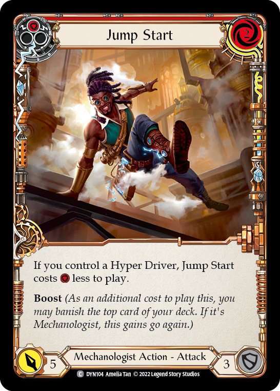 Jump Start (Red) [DYN104] (Dynasty)  Rainbow Foil | Total Play